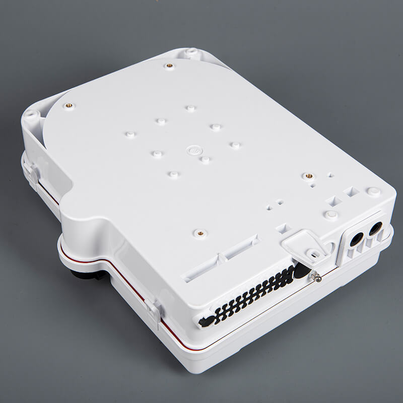 24 Core White Fiber Optic Distribution Box with Straps back